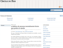 Tablet Screenshot of circulodobem.com